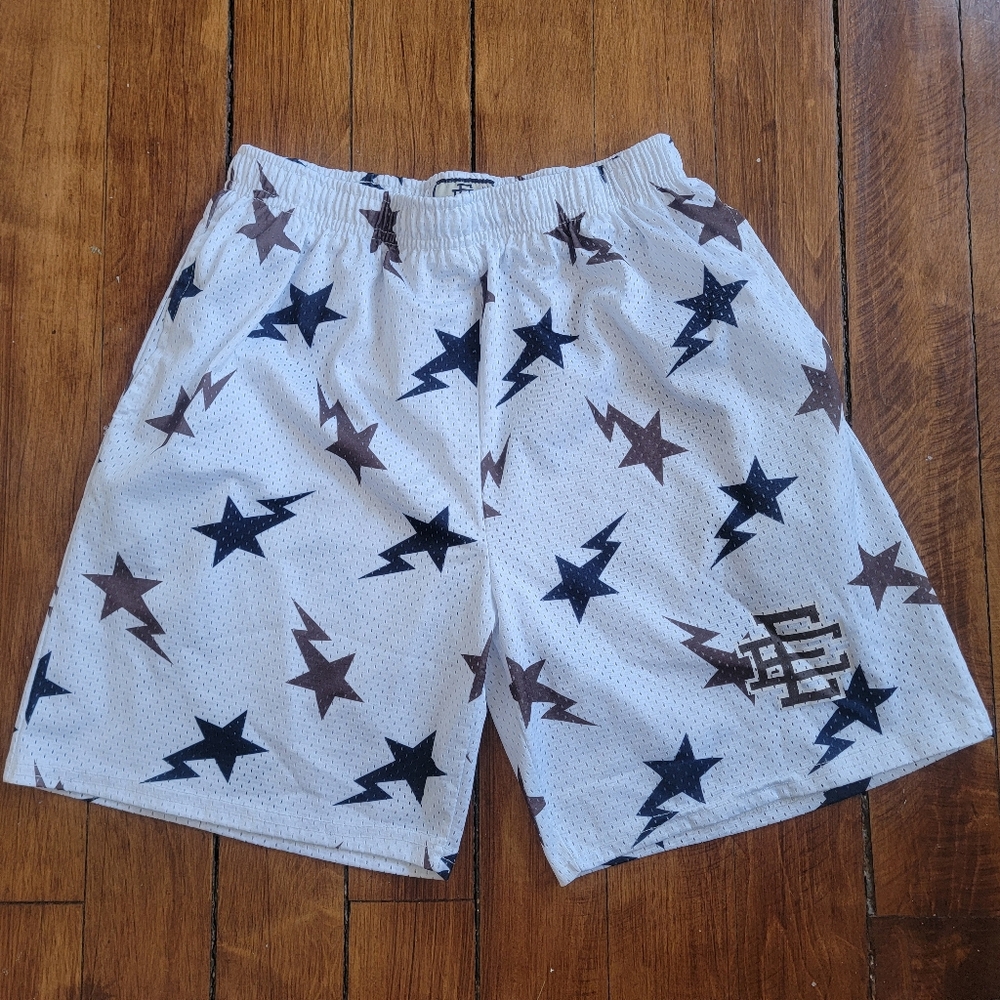 Eric Emanuel Star Patterned Shorts Set - Light Bl… - image 3